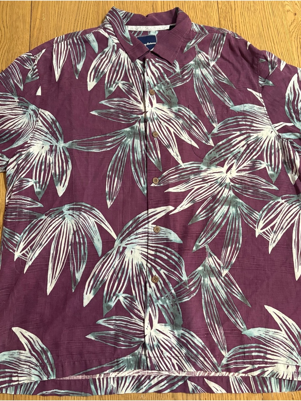 Tommy Bahama Purple Floral Button-Down Shirt